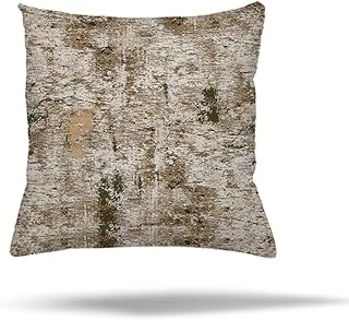Pelangi Çiçekli Mermer Batik Desengizli Fermuarlı Yastık Kılıfı Kırlent Kılıfı Koltuk Yastık Kılıfı, Haki 45 X 45 ürün görseli 1