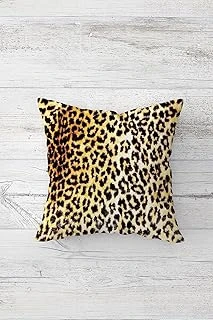 Pelangi Leopar Desenli Çift Tarafı Baskılı Gizli Fermuarlı Yastık Kılıfı Kırlent Koltuk Yastık Kılıfı, Koyu Sarı -Leopar 45 X 45 ürün görseli 1
