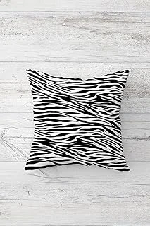 Pelangi Zebra Desenli Çift Tarafı Baskılı Gizli Fermuarlı Yastık Kılıfı Kırlent Koltuk Yastık Kılıfı, Gri-Leopar 45 X 45 ürün görseli 1