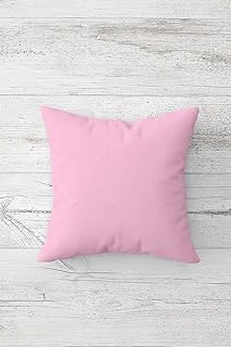 Pelangi Düz Renkli Pembe Çift Tarafı Baskılı Gizli Fermuarlı Yastık Kılıf Kırlent Koltuk Yastık Kılıfı, Pudra 45 X 45 ürün görseli 1