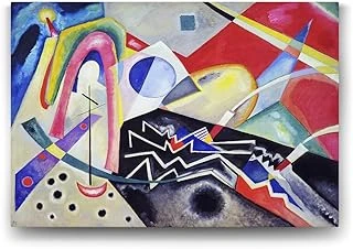 Wassily Kandinsky - White Zig Zags Tablosu - 45X30Cm ürün görseli 1