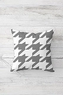 Pelangi Gri Beyaz Geometrik Çift Tarafı Baskılı Gizli Fermuarlı Yastık Kılıfı Kırlent Koltuk Yastık Kılıfı, Gri-Beyaz 45 X 45 ürün görseli 1