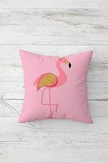 Pelangi Pembe Flamingo Çift Tarafı Baskılı Gizli Fermuarlı Yastık Kılıfı Kırlent Koltuk Yastık Kılıfı, Pembe 45 X 45 ürün görseli 1