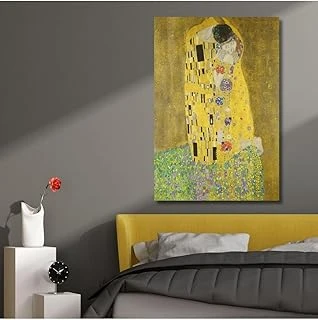 Gaagart Tekli Dikey Kanvas Duvar Tablosu Gustav Klimt Öpücük The Kiss, 100 X 150 ürün görseli 1