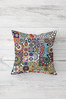 Pelangi Etnik Patcwork Çift Tarafı Baskılı Gizli Fermuarlı Yastık Kılıfı Kırlent Koltuk Yastık Kılıfı, Karışık Renkli 45 X 45 ürün görseli 1