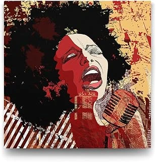Jazz Singer Tablosu - 80X80Cm ürün görseli 1