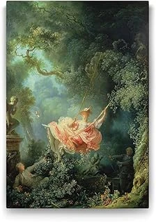 Jean Honore Fragonard - Swing Tablosu - 100X140Cm ürün görseli 1