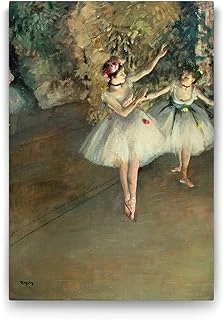 Edgar Degas - Two Ballerinas Tablosu - 40X60Cm ürün görseli 1