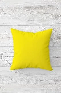 Pelangi Düz Renkli Sarı Çift Tarafı Baskılı Gizli Fermuarlı Yastık Kılıfı Kırlent Koltuk Yastık Kılıfı, Sarı 45 X 45, 24691119445451 ürün görseli 1