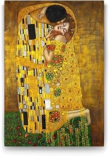 Gustav Klimt - The Kiss Tablosu - 80X125Cm ürün görseli 1