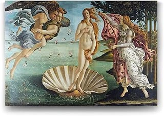 Sandro Botticelli - Venüs'Ün Doğuşu Tablosu - 75X50Cm ürün görseli 1