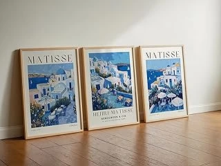 Matisse 3'Lü Çerçevesiz Poster, Dekoratif Çerçevesiz Poster, Tablo (3Matisse3, 50 X 70) ürün görseli 1