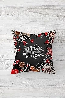 Pelangi Yılbaşı Temalı Çift Tarafı Baskı Gizli Fermuar Yastık Kılıfı Kırlent Koltuk Yastık Kılıfı, Füme 45 X 45, 24691173445451 ürün görseli 1