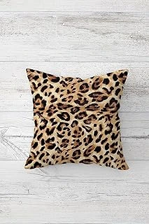 Pelangi Leopar Desenli Çift Tarafı Baskılı Gizli Fermuarlı Yastık Kılıfı Kırlent Koltuk Yastık Kılıfı, Leopar-Kahverengi 45 X 45, 24691183945451 ürün görseli 1