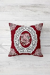 Pelangi Bordo Desen Çift Tarafı Baskılı Gizli Fermuarlı Yastık Kılıfı Kırlent Koltuk Yastık Kılıfı, Bordo 45 X 45, 24691271645451 ürün görseli 1