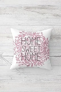 Pelangi Pembe Sweet Çift Tarafı Baskılı Gizli Fermuarlı Yastık Kılıfı Kırlent Koltuk Yastık Kılıfı, Beyaz-Pembe 45 X 45 ürün görseli 1