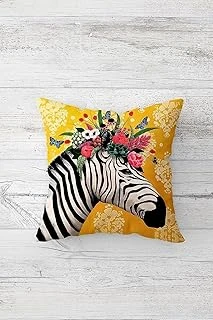 Pelangi Tepesi Çiçekli Zebra Çift Tarafı Baskılı Gizli Fermuarlı Yastık Kılıfı Kırlent Koltuk Yastık Kılıfı, Sarı 45 X 45, 24691134645451 ürün görseli 1