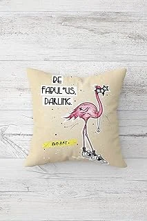 Pelangi Flamingo Desenli Çift Tarafı Baskılı Gizli Fermuarlı Yastık Kılıfı Kırlent Koltuk Yastık Kılıfı, 45 X 45 ürün görseli 1