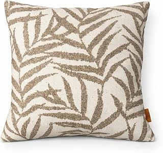 Stone Leaf Gri - - Taş Rengi Dekoratif Yastık 45X45 Cm – Suya Dayanıklı, Solmaya Dayanıklı Kumaş, Dolgulu Bahçe Balkon Teras Kırlenti ürün görseli 1