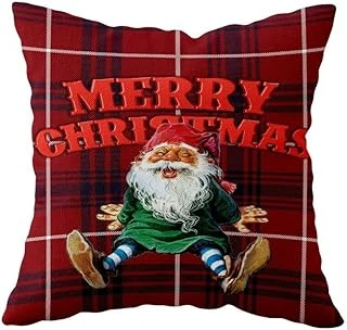 Pelangi Merry Christmas Yılbaşı Temalı Çift Taraflı Gizli Fermuar Yastık Kılıfı Kırlent Koltuk Yastık Kılıfı, Bordo 43 X 43 ürün görseli 1