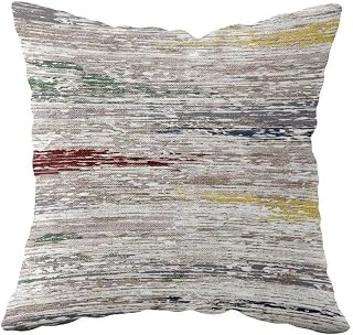 Pelangi Kırçıl Desenli Çift Taraflı Gizli Fermuarlı Yastık Kılıfı Kırlent Koltuk Yastık Kılıfı, Gri-Sarı-Bordo 43 X 43 ürün görseli 1