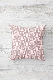 Pelangi Gökkuşağı Desen Çift Tarafı Baskılı Gizli Fermuar Yastık Kılıfı Kırlent Kılıfı Koltuk Yastık Kılıfı, Toz Pembe 45 X 45 ürün görseli 1