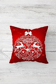 Pelangi Yılbaşı Geyik Noel Çift Tarafı Baskılı Gizli Fermuarlı Yastık Kılıfı Kırlent Koltuk Yastık Kılıfı, Kırmızı 45 X 45 ürün görseli 1