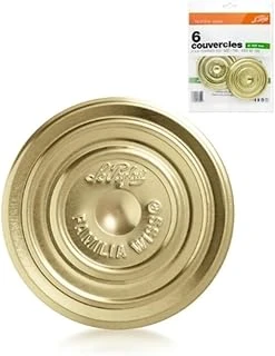 Le Parfait Familia Wiss Vidalı Metal Kavanoz Kapağı (6'Lı Paket 10Cm Çap) ürün görseli 1