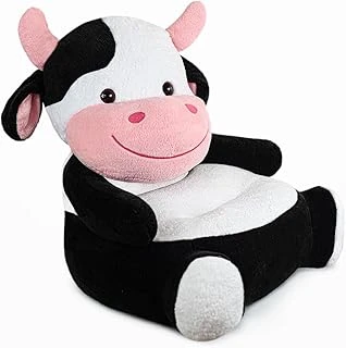 Özgüner Oyuncak Pelüş Oturma Koltuğu,Çocuk Koltuğu,Bebek Oturağı,Puf,Pelüş Puf,Bebek Pufu (İnek) ürün görseli 1