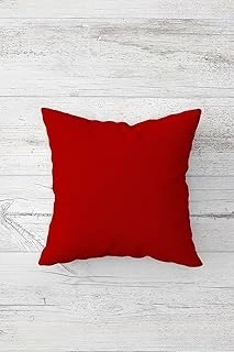 Pelangi Düz Renk Kırmızı Çift Tarafı Baskılı Gizli Fermuarlı Yastık Kılıfı Kırlent Koltuk Yastık Kılıfı, Bordo 45 X 45, 24691306245451 ürün görseli 1