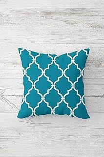 Pelangi Yeşil Beyaz Karo Desen Çift Tarafı Baskılı Gizli Fermuarlı Yastık Kılıfı Kırlent Koltuk Yastık Kılıf, 45 X 45, 2469199645451 ürün görseli 1