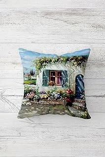 Pelangi Yaz Temalı Çiçekli Çift Tarafı Baskılı Gizli Fermuarlı Yastık Kılıfı Kırlent Koltuk Yastık Kılıfı, Mavi-Mor-Yeşil 45 X 45, 2469195245451 ürün görseli 1