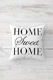 Pelangi Sweet Çift Tarafı Baskılı Gizli Fermuarlı Yastık Kılıfı Kırlent Koltuk Yastık Kılıfı, Koyu Siyah-Beyaz 45 X 45, 24691150045451 ürün görseli 1