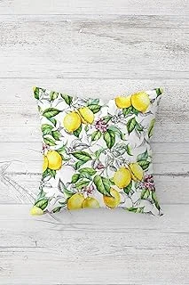 Pelangi Limon Çiçeği Desenli Çift Tarafı Baskılı Gizli Fermuarlı Yastık Kılıfı Kırlent Koltuk Yastık Kılıfı, Sarı-Yeşil 45 X 45 ürün görseli 1