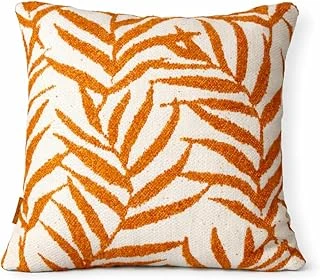 Sunset Leaf Turuncu - Dekoratif Yastık 45X45 Cm – Tropikal Desen, Solmaya Dayanıklı Kumaş, Suya Dayanıklı, Dolgulu, Bahçe, Balkon Teras Kırlenti ürün görseli 1