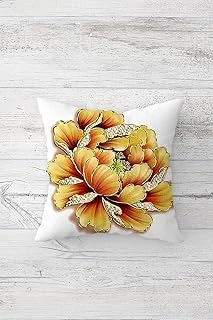 Pelangi Gold Çiçek Desenli Çift Tarafı Baskılı Gizli Fermuarlı Yastık Kılıfı Kırlent Koltuk Yastık Kılıfı, Karışık Renkli 45 X 45, 2469150345451 ürün görseli 1
