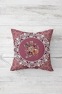 Pelangi Çiçek Desen Çift Tarafı Baskılı Gizli Fermuarlı Yastık Kılıfı Kırlent Koltuk Yastık Kılıfı, Gül Kurusu 45 X 45, 24691271545451 ürün görseli 1