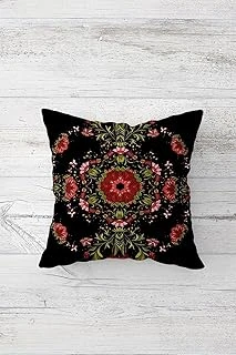 Pelangi Etnik Desenli Çift Tarafı Baskılı Gizli Fermuarlı Yastık Kılıfı Kırlent Koltuk Yastık Kılıfı, Siyah 45 X 45, 24691160745451 ürün görseli 1