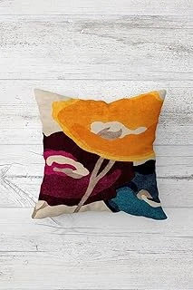 Pelangi Iskandinav Tarzı Soyut Desen Çift Tarafı Baskılı Gizli Fermuarlı Yastık Kılıfı Kırlent Yastık Kılıfı, Turuncu-Bej-Yeşil 45 X 45, 24691325545451 ürün görseli 1