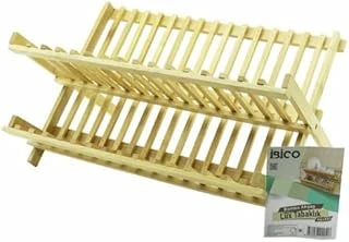 Lüks Ahşap Bambu Bulaşıklık Tabaklık, Tezgah Üstü, 46X33 Cm ürün görseli 1