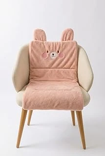 Orret Ayıcık Emojili Peluş Sandalye Koltuk Minderi – 65X42 Cm, Lastikli Sırt Destekli Minder, Yumuşak Peluş Kumaş, Arkası Lastikli Tasarım, Ev Ofis Sandalyeleri İçin Oturma Minderi (Pembe) ürün görseli 1