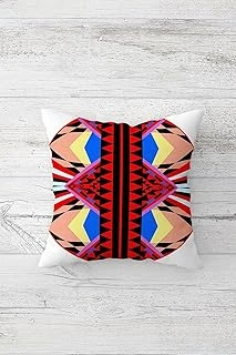 Pelangi Bohem Renkli Çift Tarafı Baskılı Gizli Fermuarlı Yastık Kılıfı Kırlent Koltuk Yastık Kılıfı, Kırmızı-Mavi-Siyah 45 X 45 ürün görseli 1