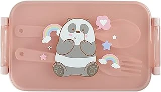 We Bare Bears Çatal Kaşıklı Yemek Kabı (470Ml) - Panda ürün görseli 1