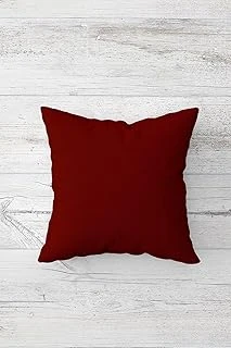 Pelangi Düz Renk Bordo Çift Tarafı Baskılı Gizli Fermuarlı Yastık Kılıfı Kırlent Koltuk Yastık Kılıfı, Bordo 45 X 45 ürün görseli 1
