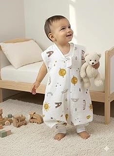 Yazlık Müslin Uyku Tulumu, Bebek Çocuk Pamuklu Uyku Tulumu 0.5 Tog ürün görseli 1