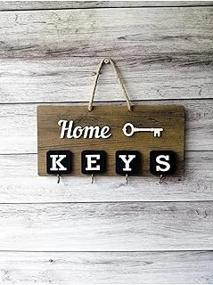 Keys El Yapımı Ahşap Anahtar Askısı, Elbise Askısı, Askılık Pano Anahtarlık ürün görseli 1