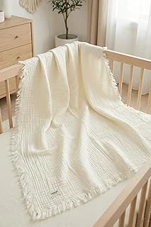 Hamur Bebek Muslin Pıke 85X100 Cm Ekru%100 Pamuklu ürün görseli 1