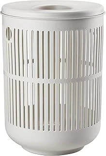 Zone Denmark Ume Kapaklı Çamaşır Sepeti, Çamaşır Torbası, Çamaşır Sepeti, Çap 40 Cm, Yükseklik 54 Cm, Yumuşak Gri (Açık Gri) ürün görseli 1