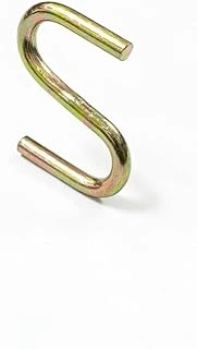 Beşel Gold S Kanca Seti - 100 Adet, Çok Amaçlı Metal Askı, Mutfak Gereçleri, Gardırop Banyo Düzenleyici, Şık Pirinç Görünümlü Dayanıklı Çelik Kanca (5 Cm, Büyük S) ürün görseli 1