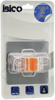 Mika Kristal 2'Si 1 Arada Mop Sapı Tutucu Askı, Pvc Plaka Ile Yapışkanlı Montaj, 10 Kg Taşıma Kapasiteli ürün görseli 1